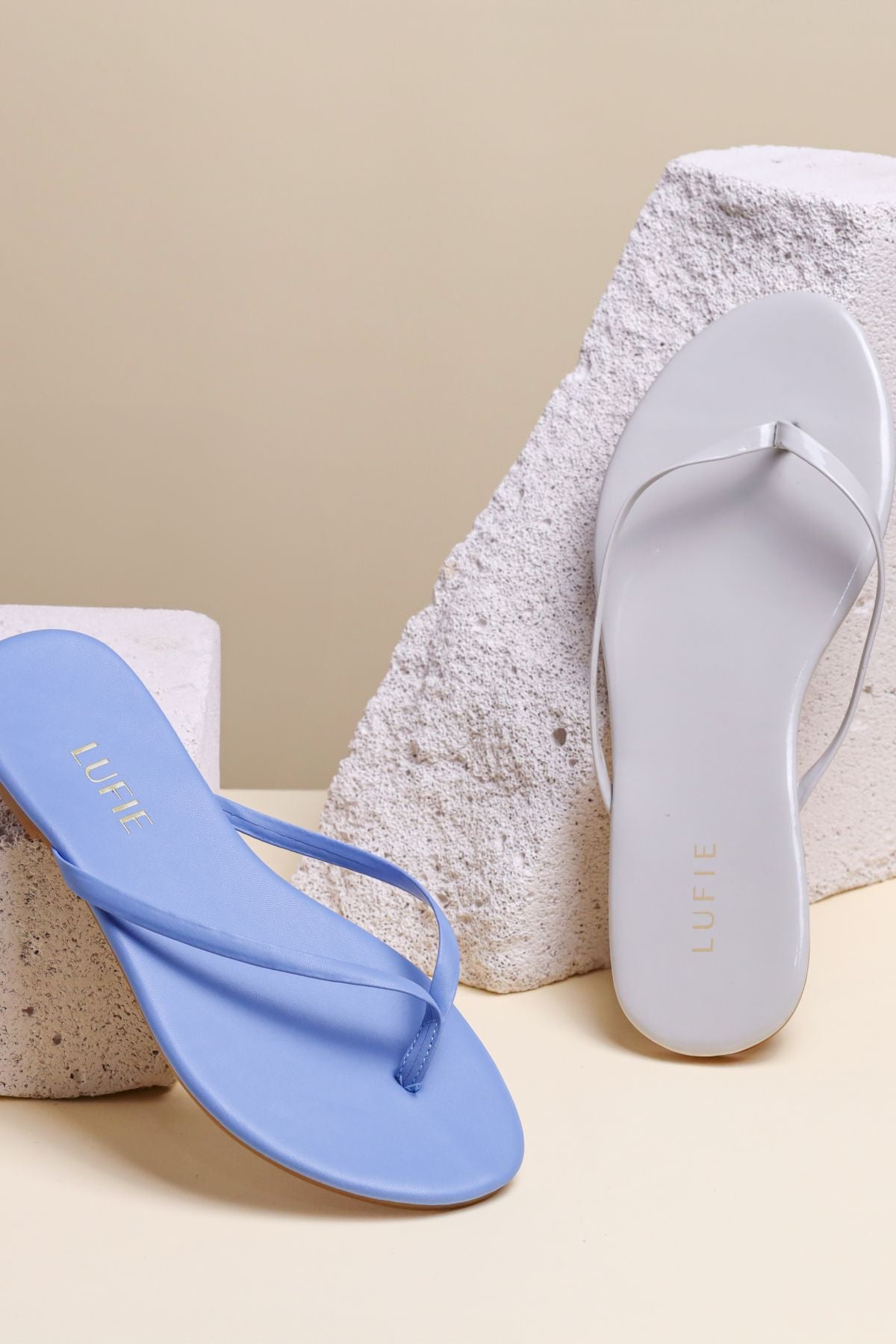 Lufie Essential Salmon Flat Flip Flop Sandal +Comfort