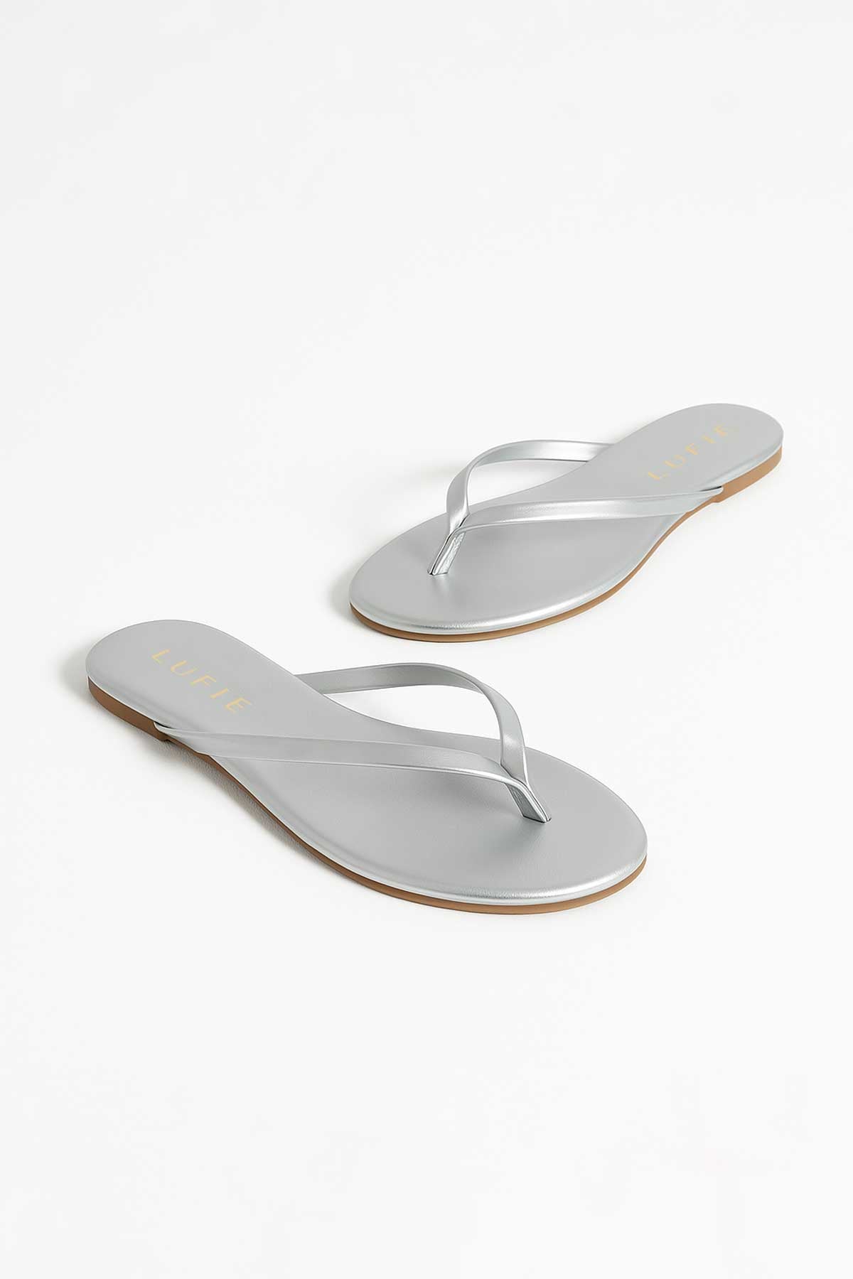 Lufie Essential Flip Flop Silver Sandal +Comfort