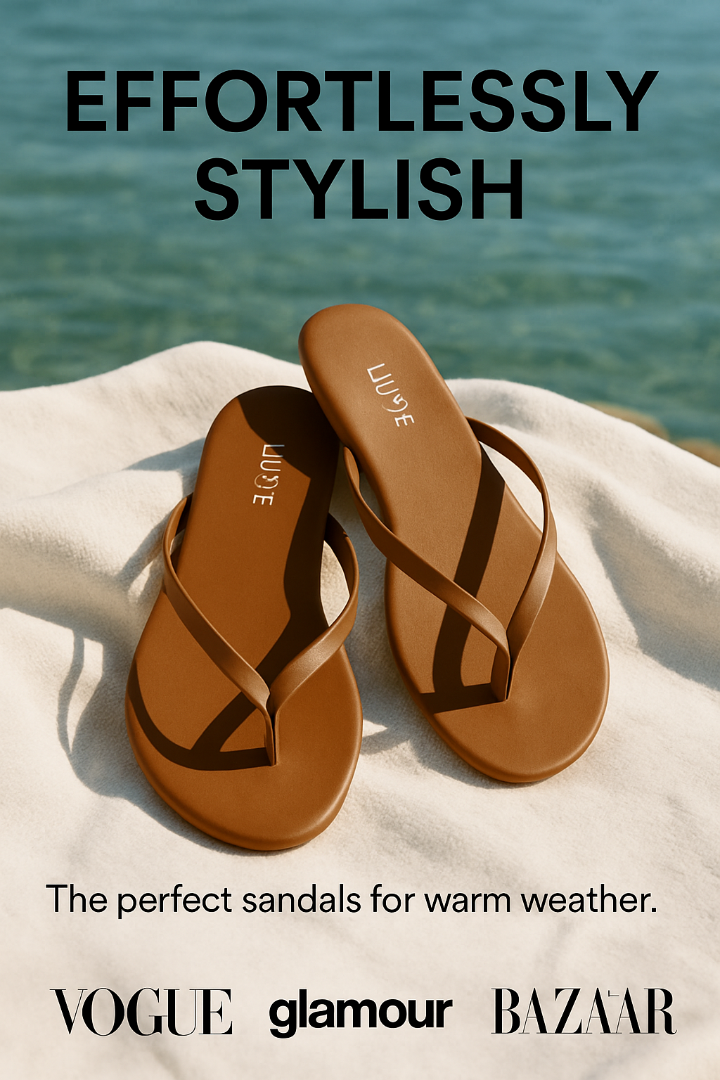 Lufie Essential Flat Flip Flop Brown Sandal +Comfort