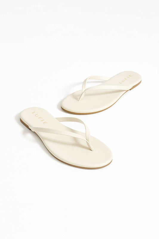 Lufie Essential Flip Flop White Sandal +Comfort