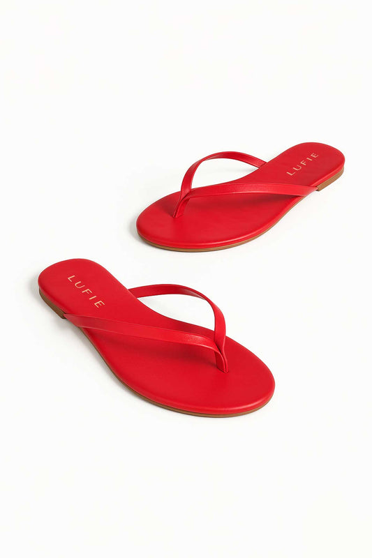 Lufie Essential Flip Flop Red Sandal +Comfort